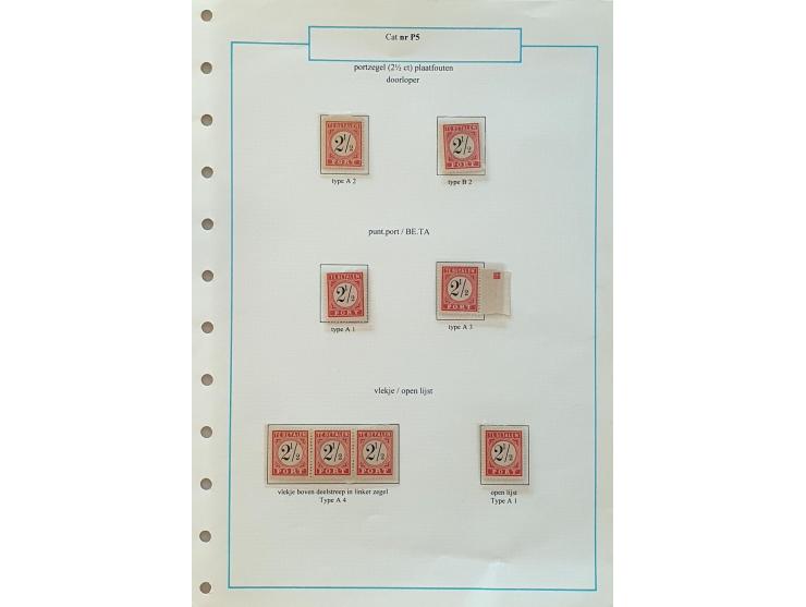 en Indonesië collectie 1902-1950 zowel gestempeld als */** verzameld w.b. proeven, Jaarbeurs Bandoeng, Jubileum 1923, Port, D