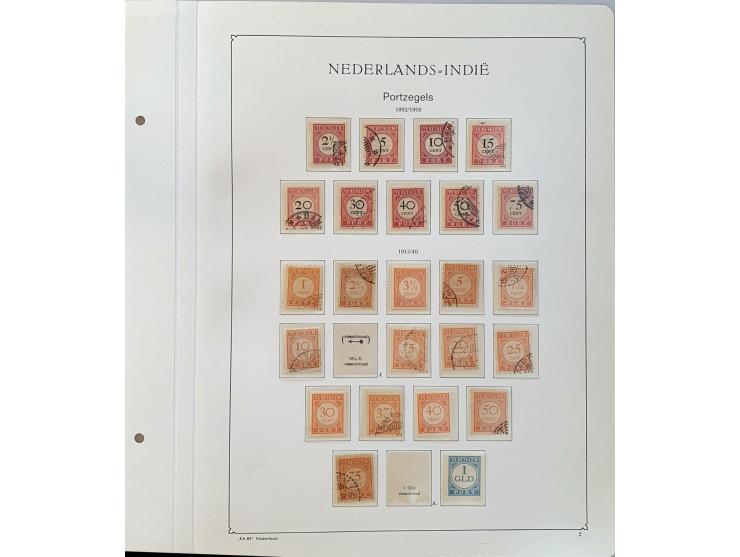 collectie vanaf 1864 deels gespecialiseerd (o.a. tandingen) met betere ex. en series inclusief NNG in Davo album 