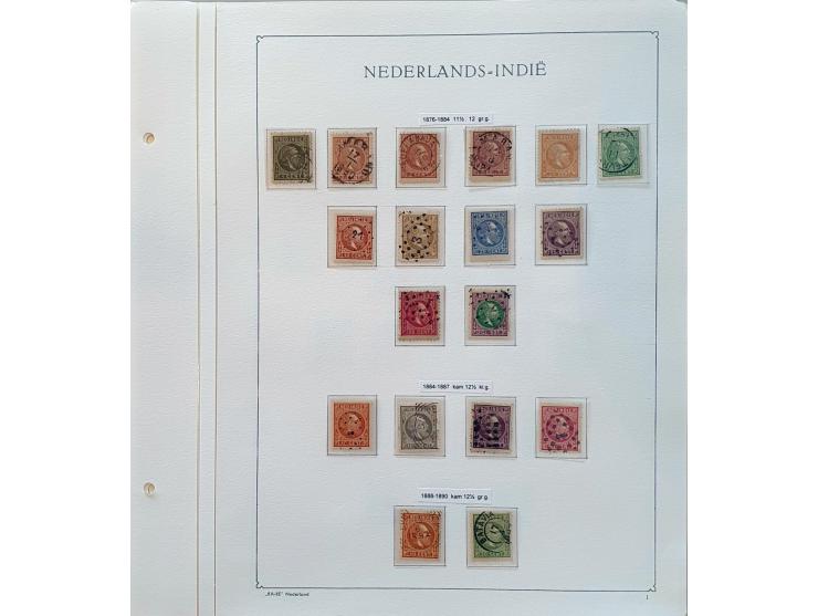 collectie vanaf 1864 deels gespecialiseerd (o.a. tandingen) met betere ex. en series inclusief NNG in Davo album 