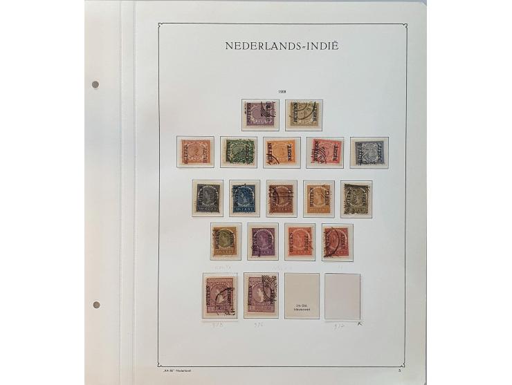 collectie vanaf 1864 deels gespecialiseerd (o.a. tandingen) met betere ex. en series inclusief NNG in Davo album 