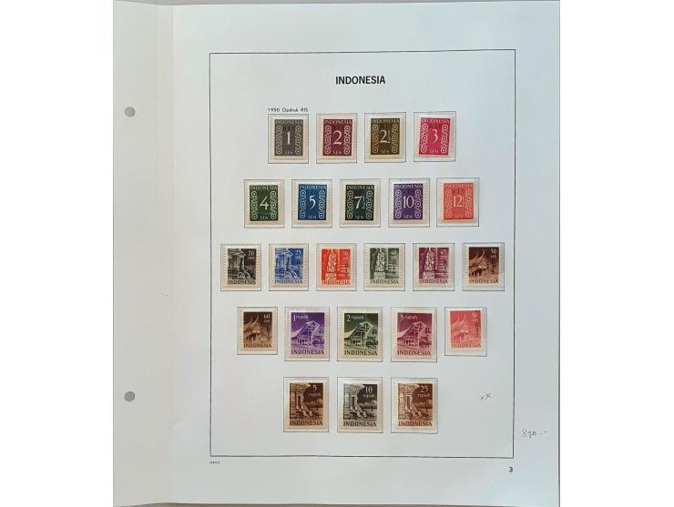 collectie 1948-2002 compleet meest ** w.b. RIS, Riau etc. in 3 Davo albums in doosje