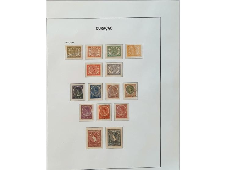 en Nederlandse Antillen collectie 1873-1984 meest (*)/*/** w.b. betere ex. en series (o.a. Jubileum 1923, 300 Jaar gezag, Van