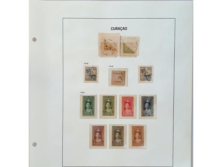 en Nederlandse Antillen collectie 1873-1984 meest (*)/*/** w.b. betere ex. en series (o.a. Jubileum 1923, 300 Jaar gezag, Van