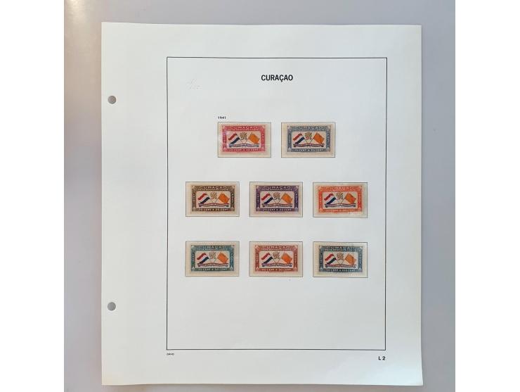 en Nederlandse Antillen collectie 1873-1984 meest (*)/*/** w.b. betere ex. en series (o.a. Jubileum 1923, 300 Jaar gezag, Van