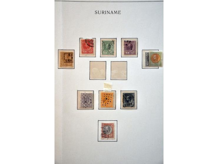 collectie 1873-1975 gestempeld met beter materiaal w.b. emissie 1873 gespecialiseerd op tanding, keerdrukparen hulpuitgifte 1