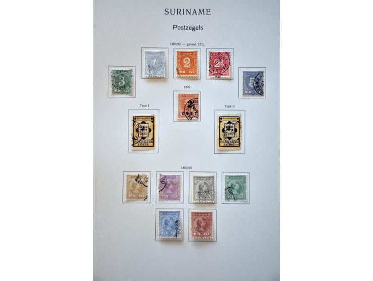 collectie 1873-1975 gestempeld met beter materiaal w.b. emissie 1873 gespecialiseerd op tanding, keerdrukparen hulpuitgifte 1