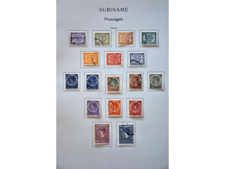 collectie 1873-1975 gestempeld met beter materiaal w.b. emissie 1873 gespecialiseerd op tanding, keerdrukparen hulpuitgifte 1