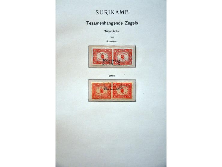 collectie 1873-1975 gestempeld met beter materiaal w.b. emissie 1873 gespecialiseerd op tanding, keerdrukparen hulpuitgifte 1