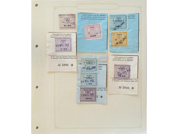 fiscaal collectie gebruikt en deels * w.b. statistiekrecht, beurs- en omzetbelasting, lokaal en viszegels/vergunningen etc.  