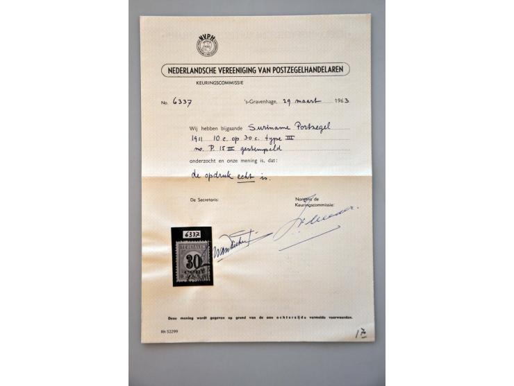 port, op typen en plaatfouten gespecialiseerde collectie met vele betere ex. op albumbladen