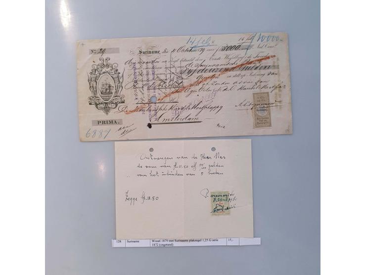 fiscaalzegels w.b. ouder materiaal, (plak)zegels, documenten etc.&nbsp; &nbsp;