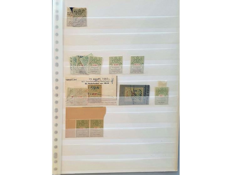 fiscaalzegels w.b. ouder materiaal, (plak)zegels, documenten etc.&nbsp; &nbsp;