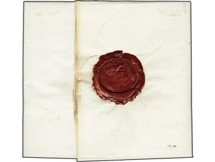 P.121.P. HARDERWYK in zwart, pracht afdruk op brief 5-11-1811 naar Arnhem, vooruitbetaald port, pracht ex. met fraai lakzegel