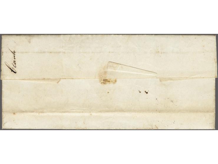DEVENTER&nbsp;STOOMBOOT&nbsp;MAATSCHAPPIJ&nbsp;ZUTPHEN, 8-hoekig stempel op begeleidbrief Zutphen 9 mei 1865 naar Rotterdam, 