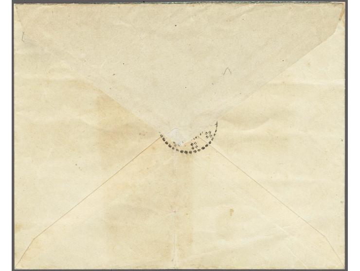 H.W. Kapoeas (ovaal stempel in violet) op envelop 12½ cent via Djambi 24-10-1930 naar Banka, fraai ex. (aan 3 zijden geopend,