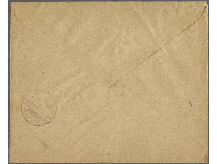 Stoomschip Palehleh (rondstempel in violet) op scheepjestype 12½ cent rood op firma envelop via Soerabaja 6-7-1928 naar Ponti