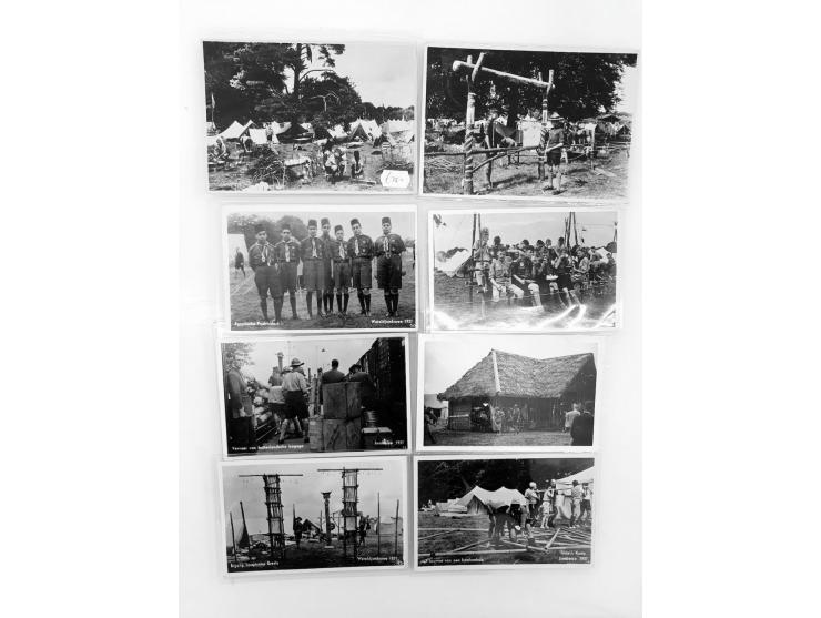 collection 78 postcards Jamboree 1937 with lot of better incl. some with cancellations