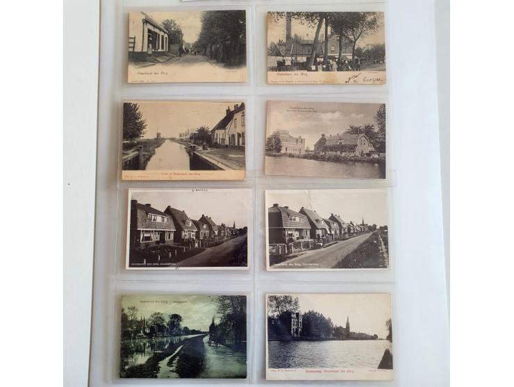 collectie van ca. 125 ansichtkaarten Nederhorst den Berg meest voor 1940 in album