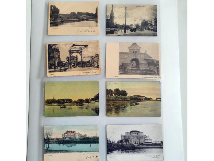 collectie van ca. 225 ansichtkaarten Weesp waarbij zeer veel voor 1904 in album