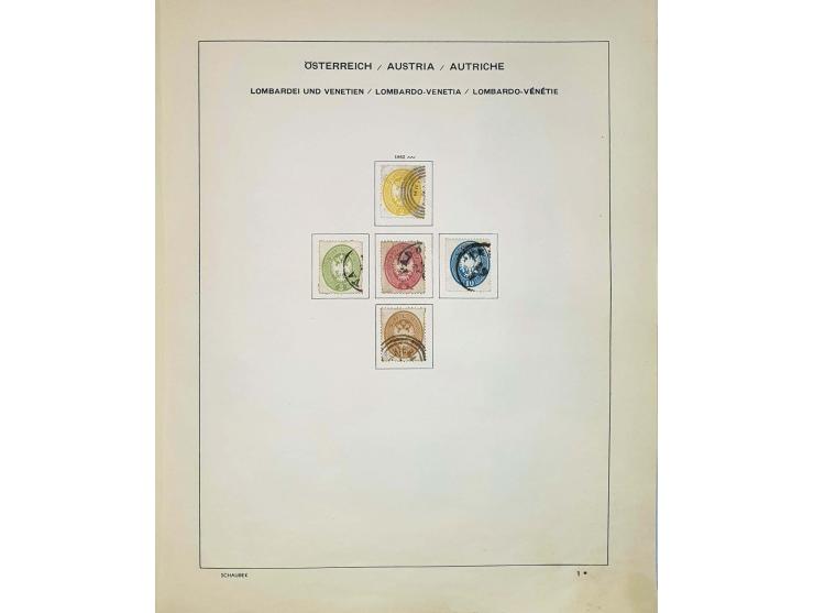 offices in Lombardy- Venezia, Crete and Turkey 1850-1914 used and * on album leaves