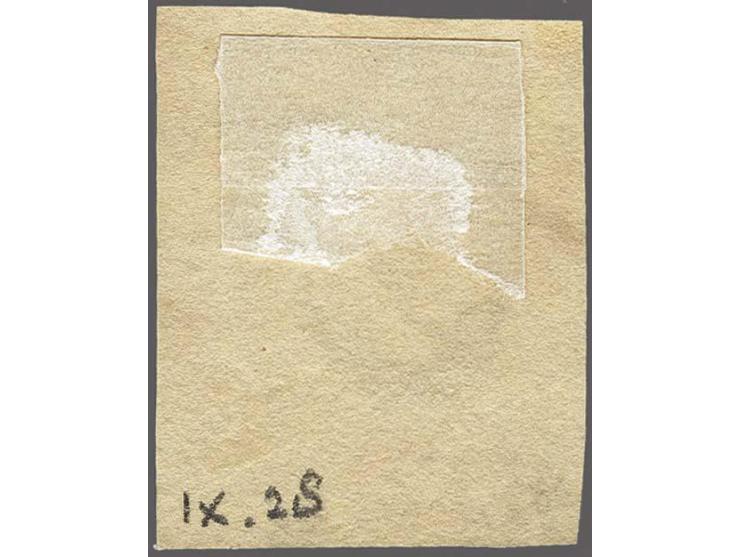 10 cent karmijnroze plaat IX pos. 28 met velrand, pracht ex.