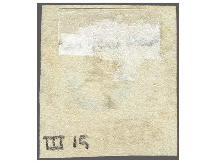 Willemstad B (Ey 125) volledig op 5 cent donkerblauw plaat III pos. 15, pracht ex.