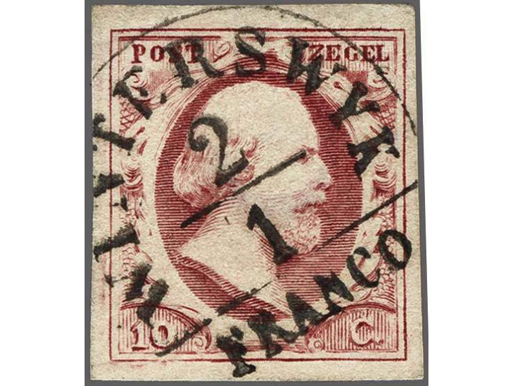 Winterswyk A (Ey 100) mooi op 10 cent karmijn plaat II pos. 64, pracht ex. gesigneerd Pfenninger