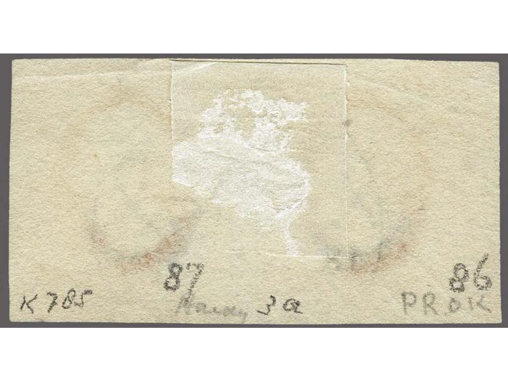 Zeist B (Ey 125) centraal en vrijwel volledig op 15 cent donkeroranje pos. 86-87 in paar, pracht ex.