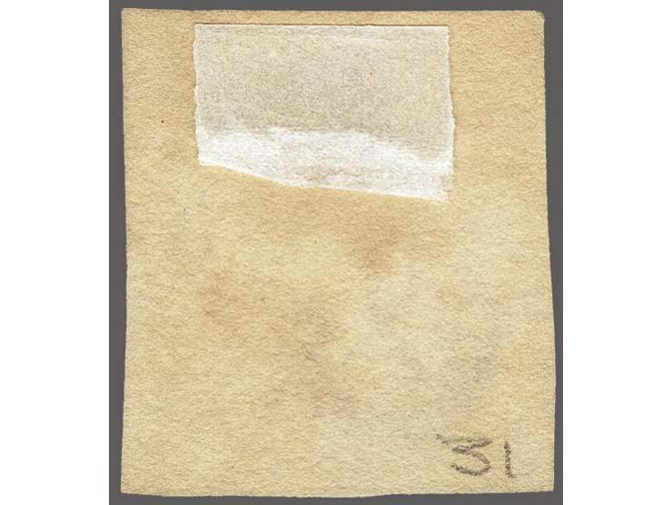 Puntstempel 44 - Den Haag - op 15 cent donkeroranje, vrijwel pracht ex. (iets getint)