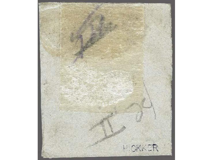 Amerikaans rondstempel New York op 5 cent blauw op fragment, pracht ex. gesigneerd Okker. Herkomst: collecties Minou Martine 