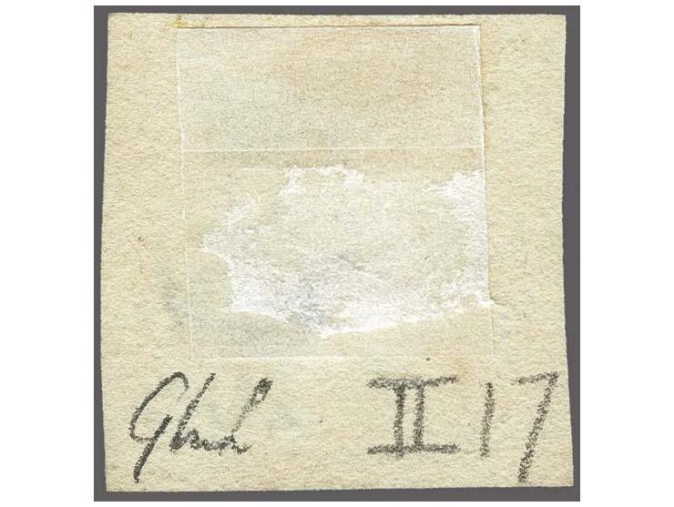 Hannoveriaans stempel Papenburg in blauw op 5 cent blauw plaat II pos. 17, pracht ex.