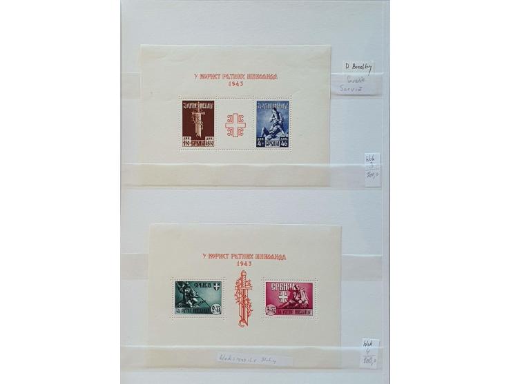 including better material, Sachsische Schwarzungen, some occupation WWII and German Colonies Karolinen Mi. no. 9H (left and r