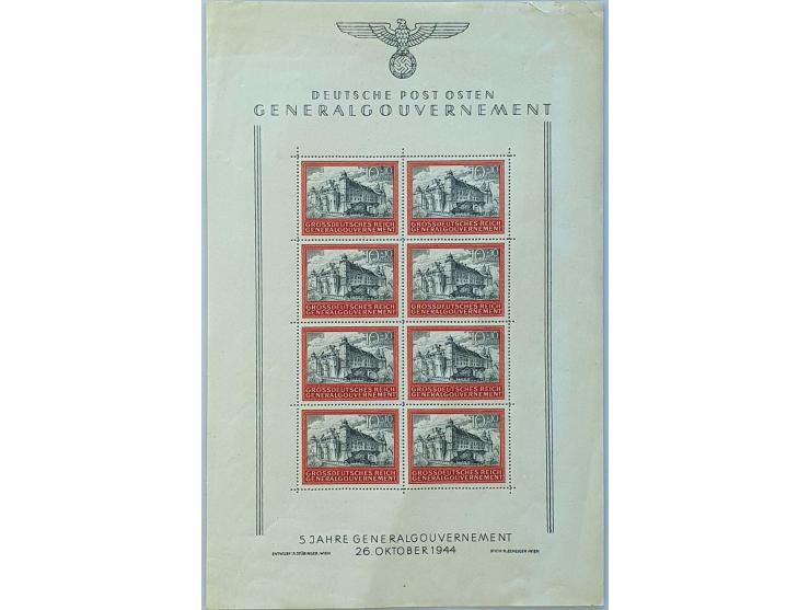 including better material, Sachsische Schwarzungen, some occupation WWII and German Colonies Karolinen Mi. no. 9H (left and r