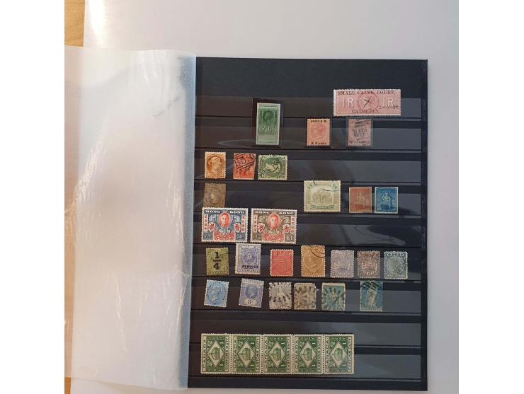 and some Great Britain, mostly classic including forgeries, revenues, etc. in mixed quality on 5 stockleaves  

