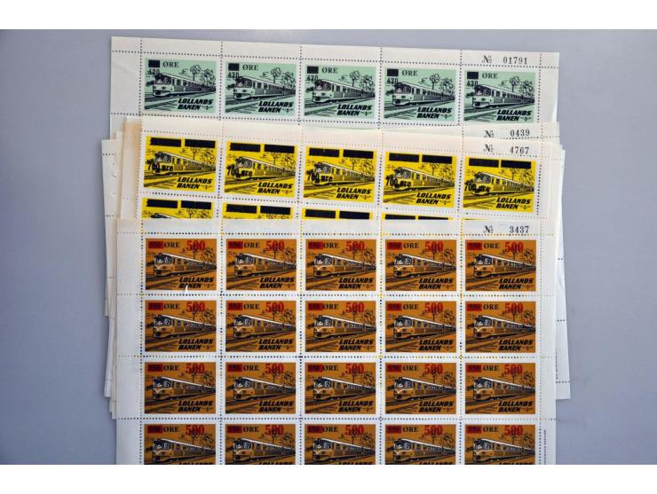 railwaystamps in sheets ** (totally 58 complete sheets) 