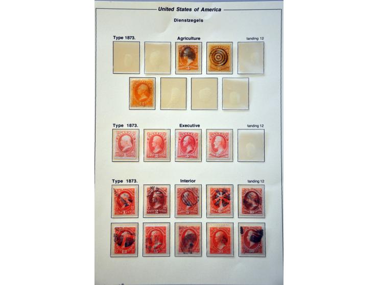 Official, collection used and (*)/* with many better stamps and some Specimen on album leaves