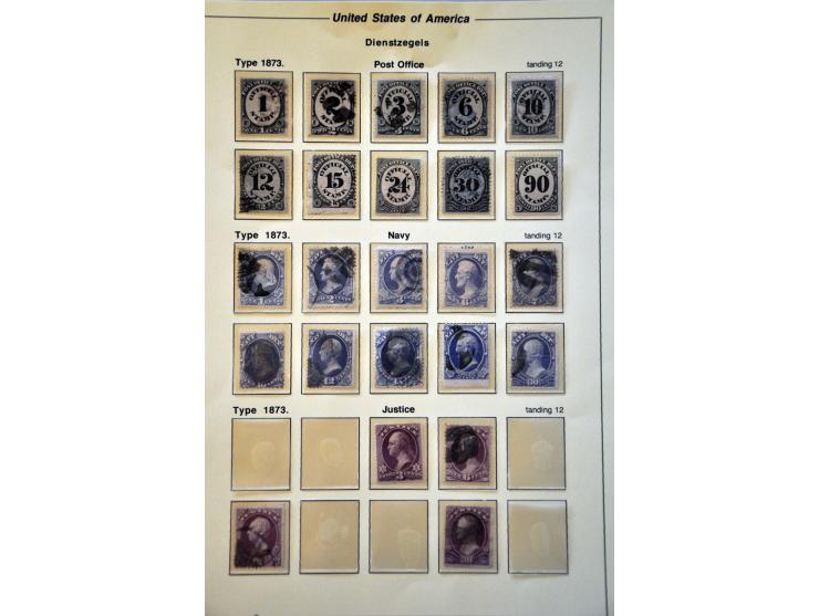 Official, collection used and (*)/* with many better stamps and some Specimen on album leaves