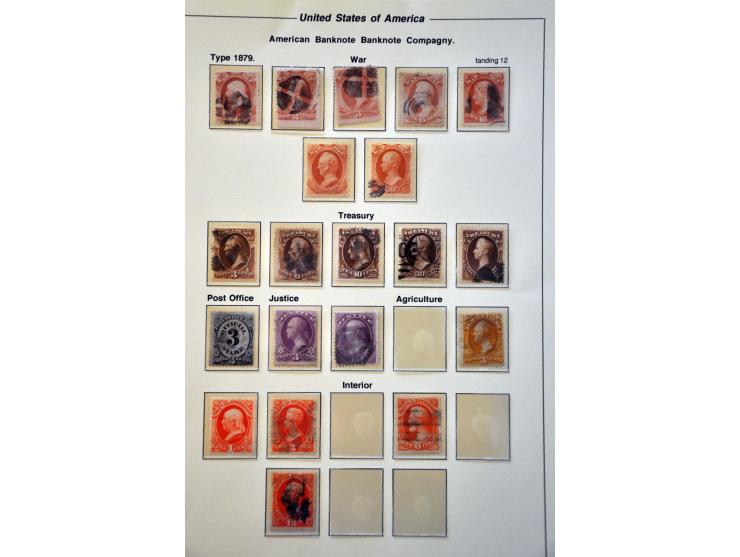 Official, collection used and (*)/* with many better stamps and some Specimen on album leaves