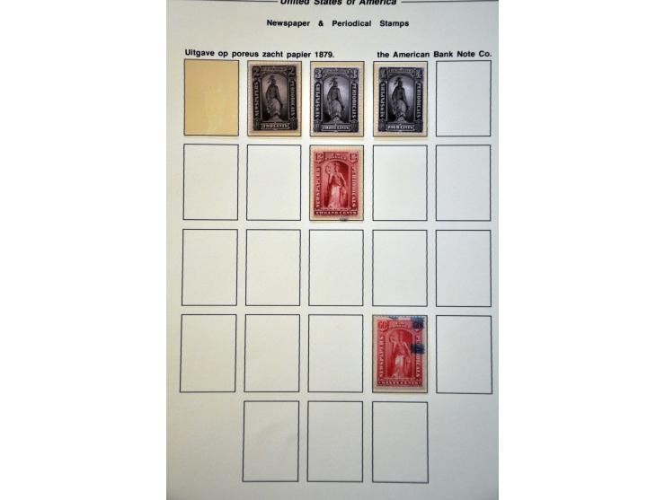 Newspaper stamps, collection 1865-1895 mainly (*) including many better on album leaves