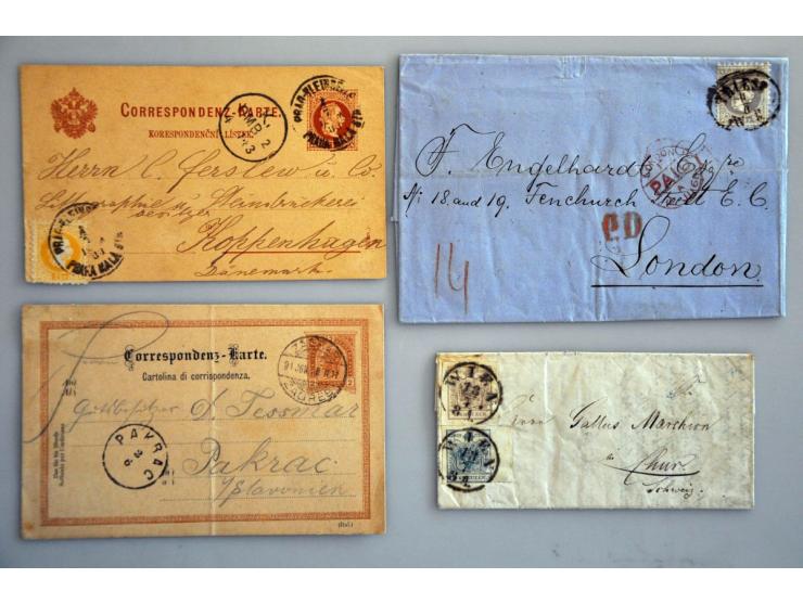 about 40 19th century covers/postal stationery including many better items