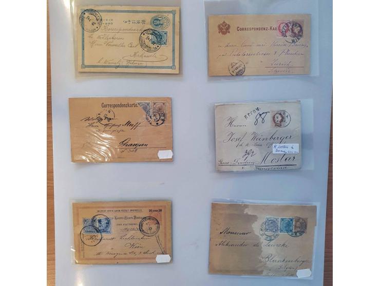 about 40 19th century covers/postal stationery including many better items