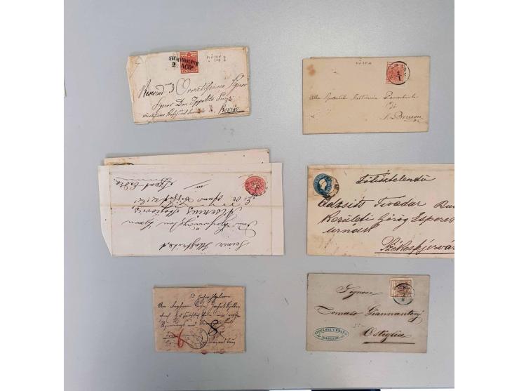 and Lombardy Venetia, about 45 classic covers including stampless