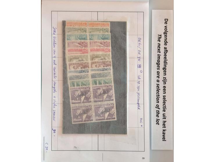 official stamps mostly used including better in 2 large format approval booklets 
