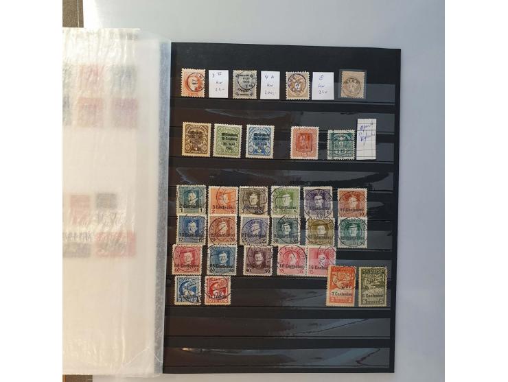 including better classics, Levant, Feldpost, Local issues etc. in 4 stockbooks and folder