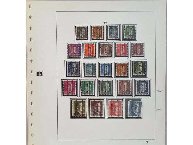 specialized collection 1945-1979 */** with a.o. Hitler overprints (including Leibnitz issue, no guarantee), Birds, constant e