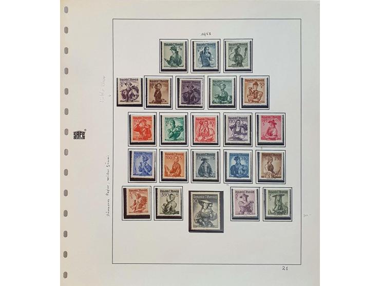 specialized collection 1945-1979 */** with a.o. Hitler overprints (including Leibnitz issue, no guarantee), Birds, constant e