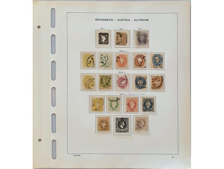 collection 1850-2001 mainly */** in 2 Schaubek binders