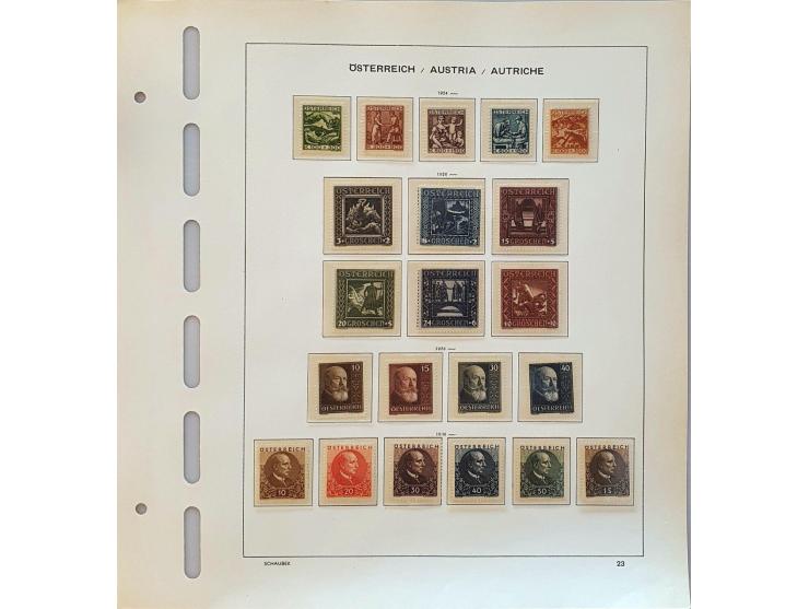 collection 1850-2001 mainly */** in 2 Schaubek binders