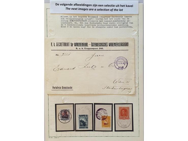 collection Field post, stamps and postal history in 2 albums 