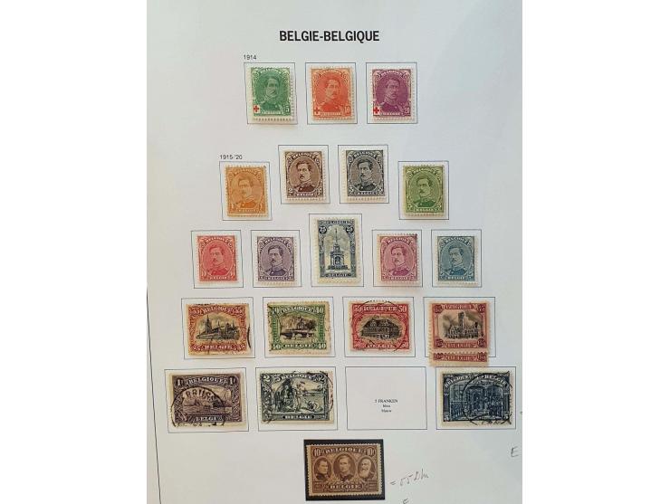 gestempeld en */**  met veel betere ex. en series (zie witte map) w.b. 2x nr. 37 etc. in map, 5 albums en 3 insteekboeken
